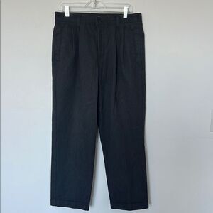 Vintage 90s Dockers Pants Mens 34x30 Classic Fit Straight Leg Gray Pleated Khaki